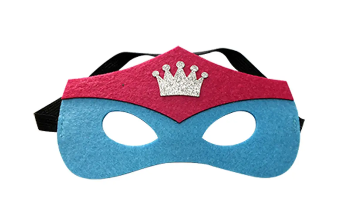 Маска детская Корона из фетра One size Разноцветный (51055)