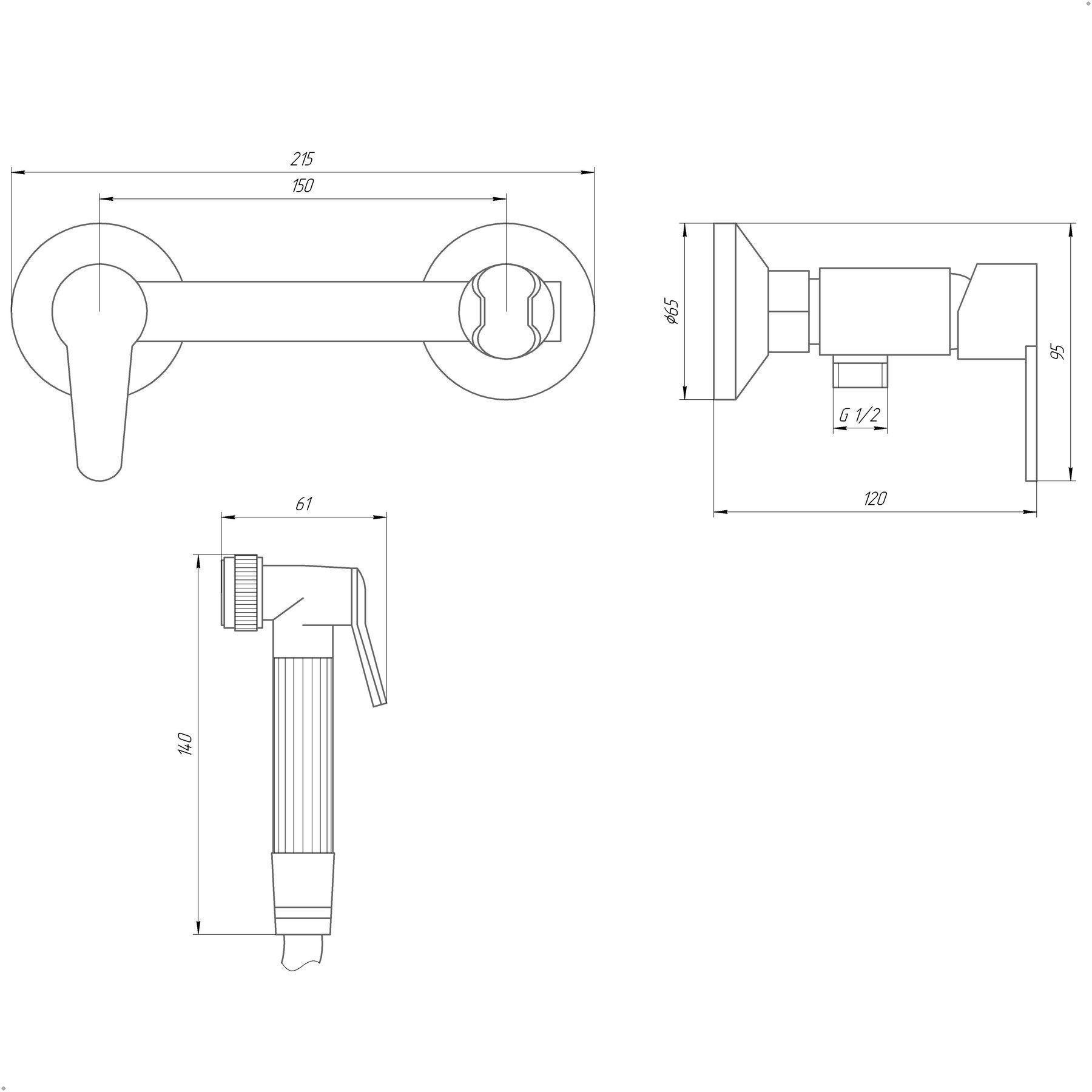 Смеситель гигиенический DOMINO PRESTIGE DPS-6-106MIX Хром (23005) - фото 6 Смеситель гигиенический DOMINO PRESTIGE DPS-6-106MIX Хром (23005) - фото 6
