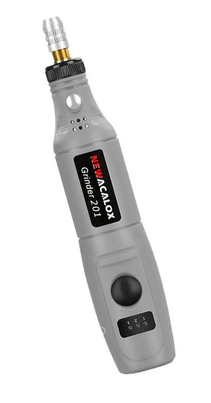 Гравер аккумуляторный NEWAcalox201 и набор насадок Grey