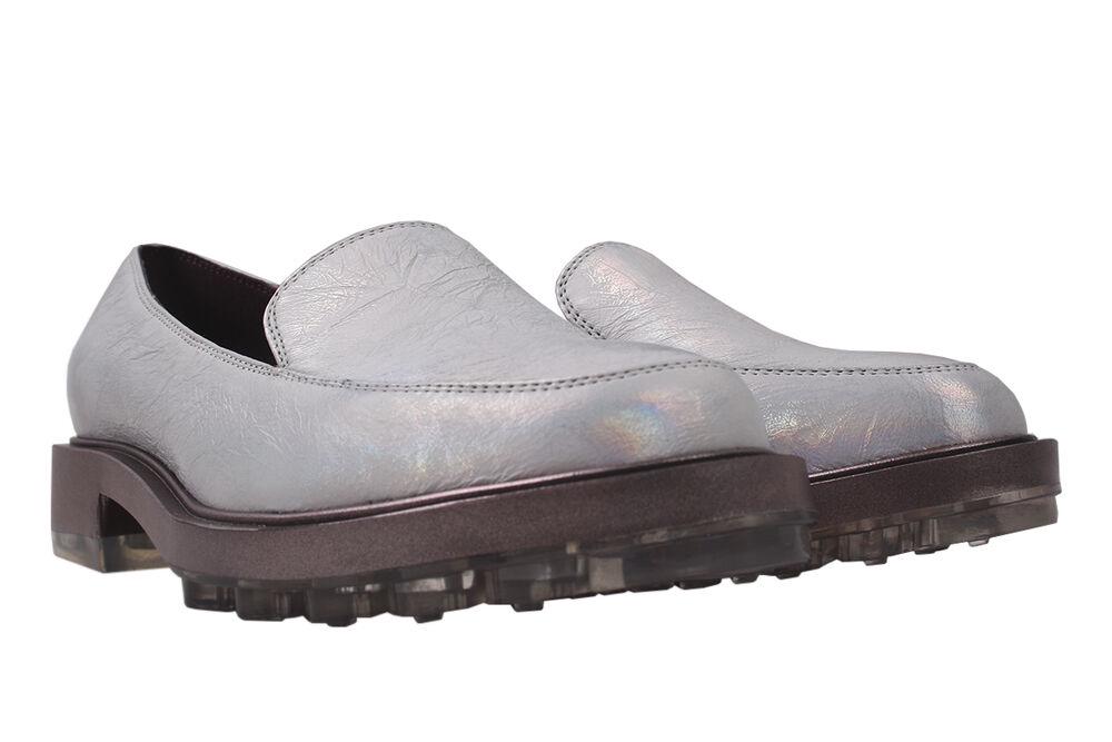 Туфли Polann на низком ходу женские из кожи р. 37 Серый (140-20DTC)