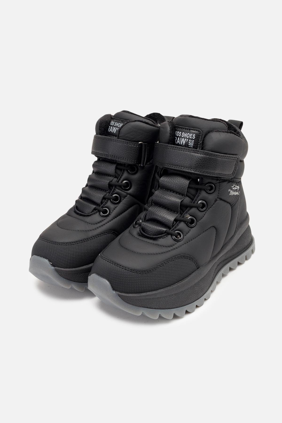 Ботинки детские зимние ЦБ-00260581 для девочки р. 34 Черный (29085824) - фото 3 Ботинки детские зимние ЦБ-00260581 для девочки р. 34 Черный (29085824) - фото 3