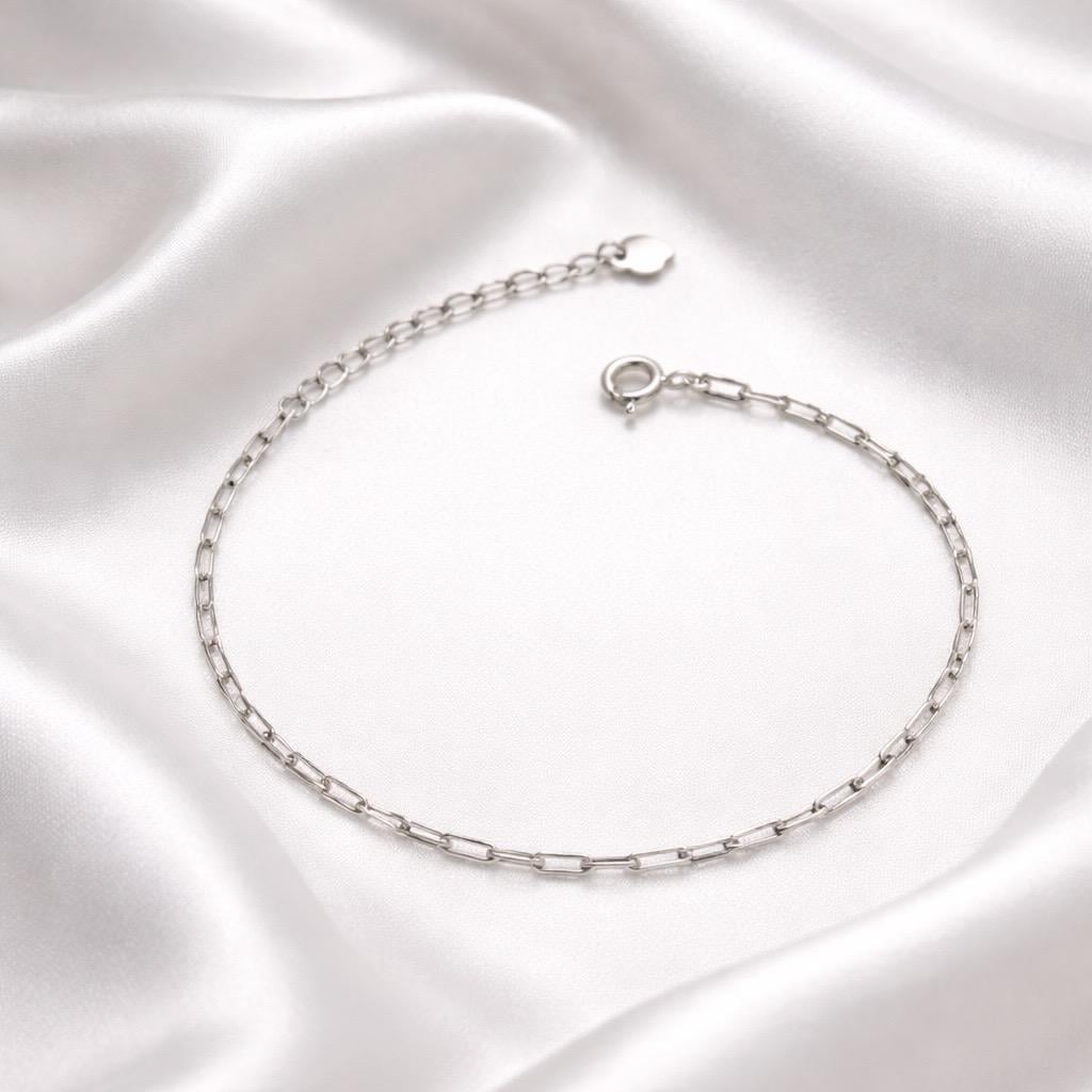 Браслет серебрянный с плетением Якорное удлиненной прямоугольной формы р. 17-20 см