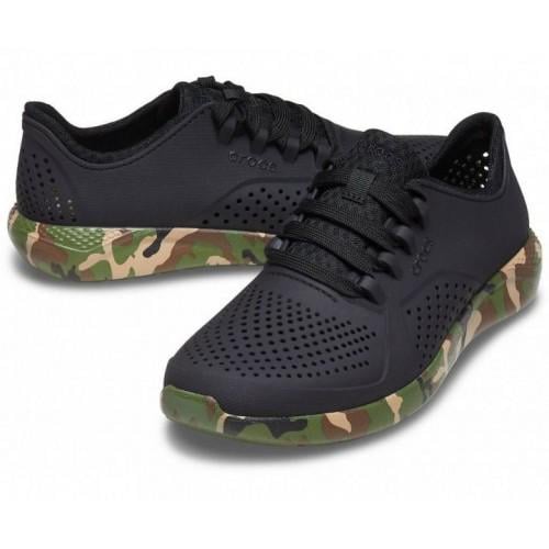 Кеды Crocs LiteRide Printed Camo Pacer р. M7/EUR 39-40 Black/Multicolor (7624982)