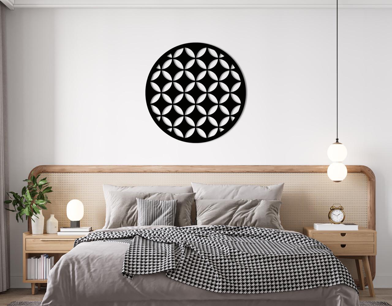 Декоративное панно на стену Upwood Decor Circle-056 54 60х60 см Black (1580855660)