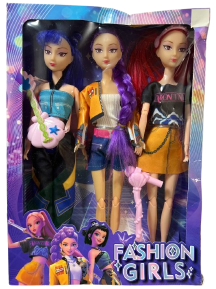 Набор кукол шарнирных Demon Hunters Руми/Зои/Мера 3 шт. (1724)