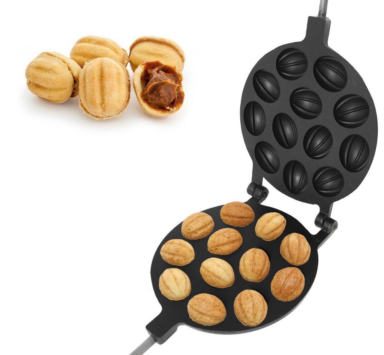 Форма для орешков орешница с антипригарным покрытием Ласунка 12 крупных орехов (1495887) - фото 3 Форма для орешков орешница с антипригарным покрытием Ласунка 12 крупных орехов (1495887) - фото 3