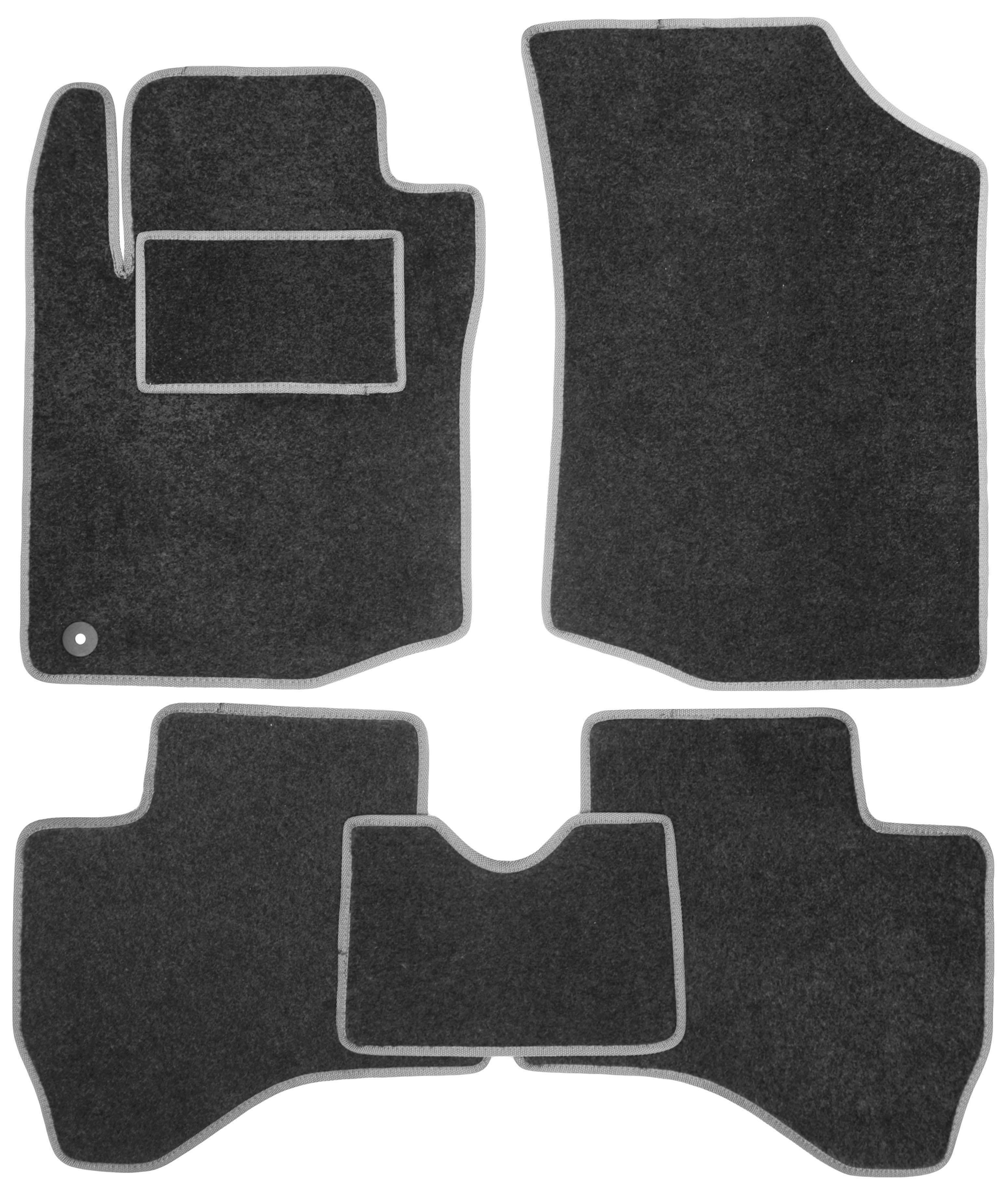 Коврики в салон Стандарт для Toyota Aygo 2005-2014 текстильные Серый (21165)