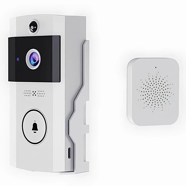 Видеозвонок домофон Jmary MF-8 HD1280P WiFi 18650 Белый