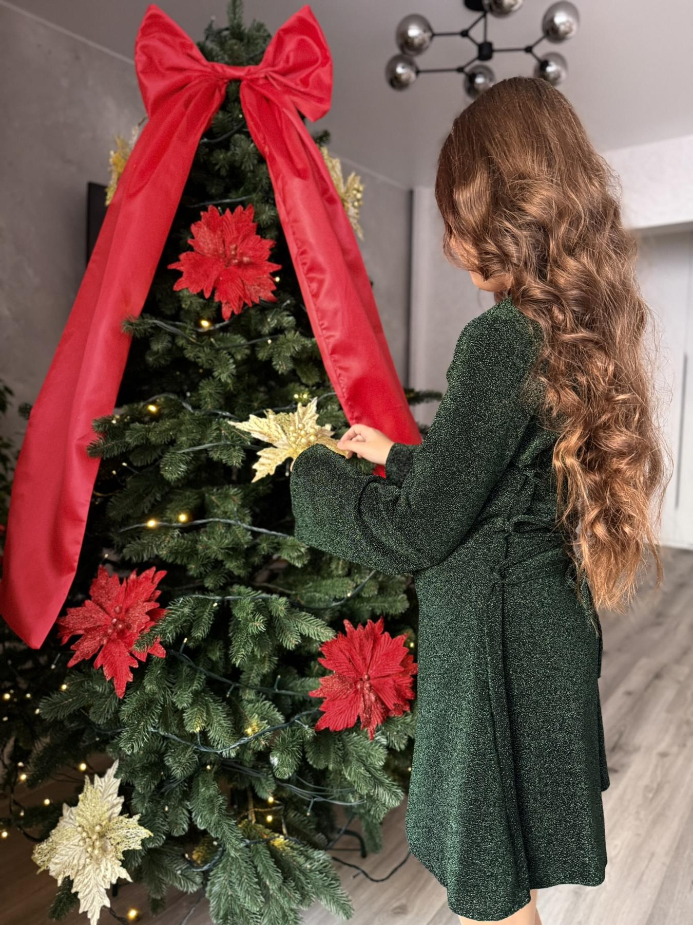 Сукня блискуча підліткова з люрексу IRmAS 1325 164 см Смарагдовий - фото 14