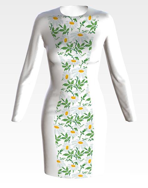 Заготовка для жіночого плаття Ромашки для вишивки бісером і нитками домоткане полотно Білий (ПЛ187дБ) Заготовка для жіночого плаття Ромашки для вишивки бісером і нитками домоткане полотно Білий (ПЛ187дБ)