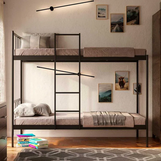 Ліжко двоярусне BASIS DUO-1 металеве з драбиною 2000x800 мм (7700902) - фото 2