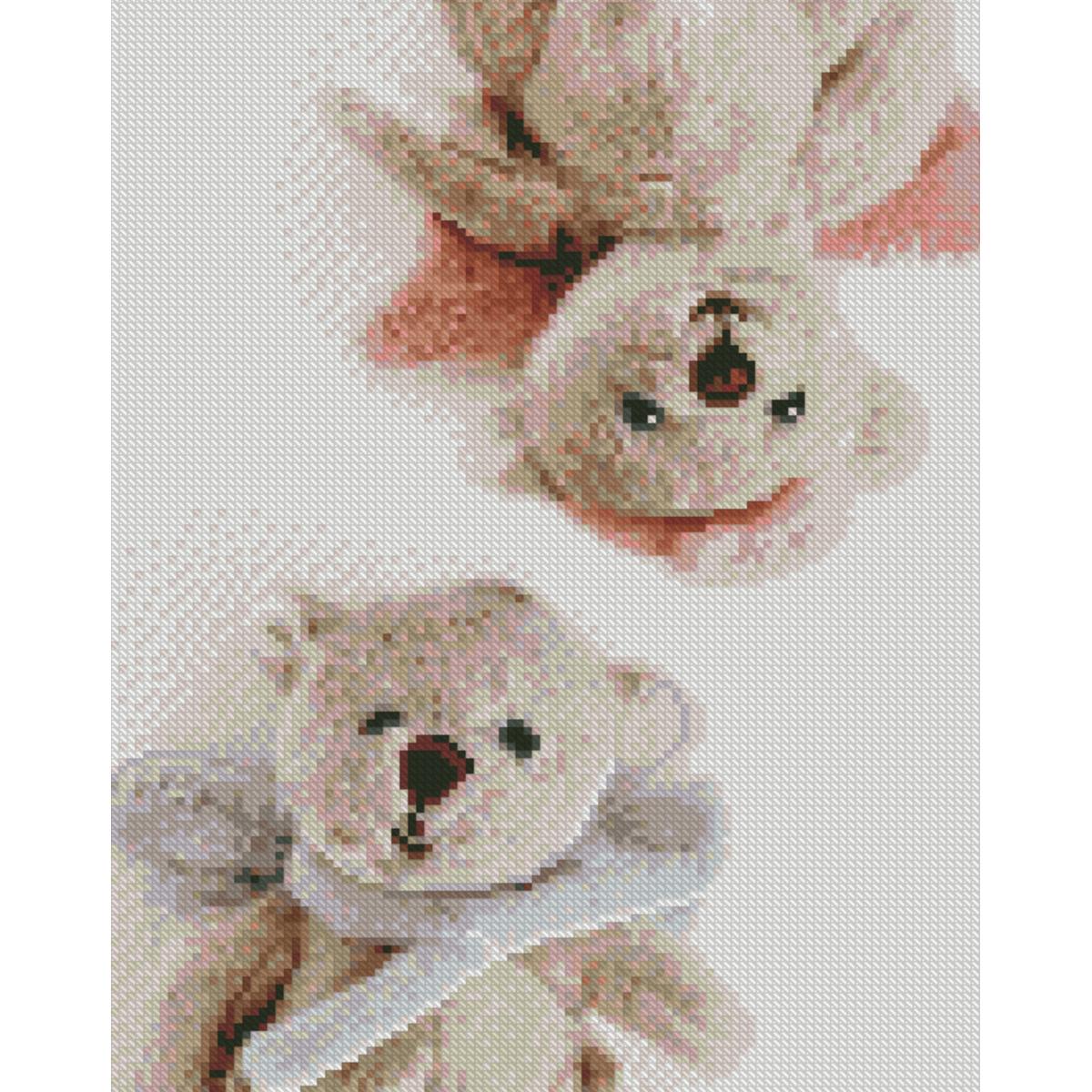 Алмазна мозаїка Strateg Преміум М'які ведмедики 30x40 см (HX509) Алмазна мозаїка Strateg Преміум М'які ведмедики 30x40 см (HX509)