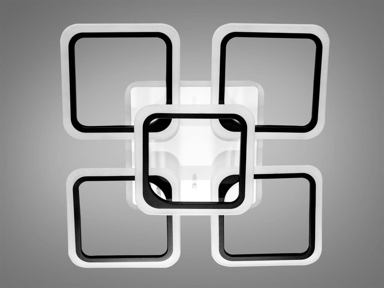 Люстра LED на кухню A8060-4+1BK-LS с пультом Черный 120W на 17м2 (1717740225) - фото 3 Люстра LED на кухню A8060-4+1BK-LS с пультом Черный 120W на 17м2 (1717740225) - фото 3