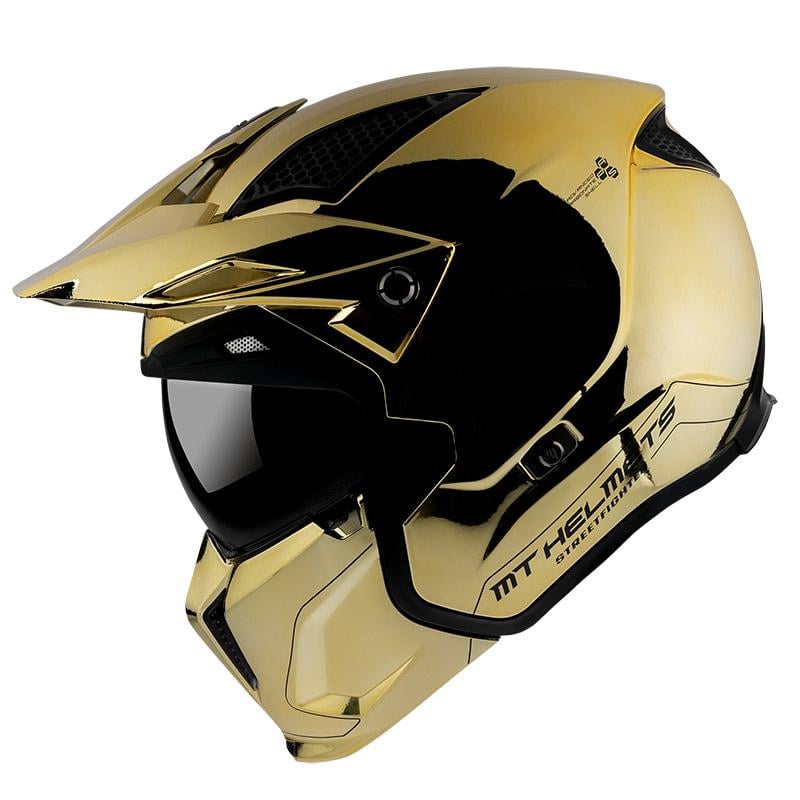 Мотошлем MT HELMETS Streetfighter SV M Chromed Gold (16204) Мотошлем MT HELMETS Streetfighter SV M Chromed Gold (16204)