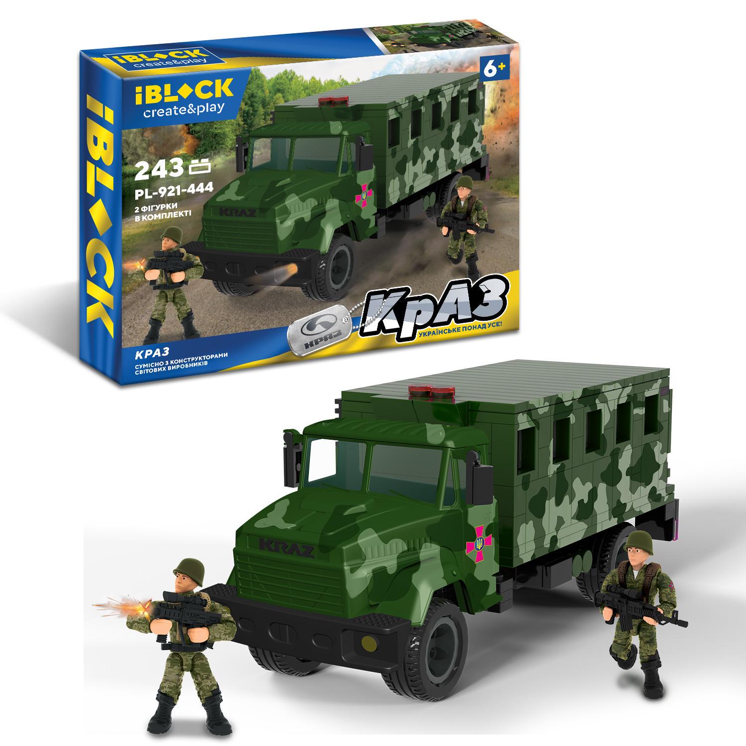 Конструктор Iblock Армія КрАЗ 36x5x23 см 243 деталі (PL-921-444)