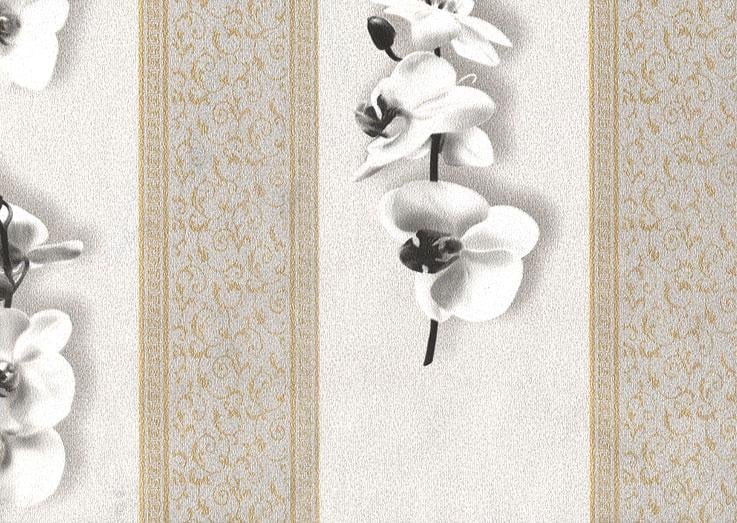 Обои тисненные Эксклюзив Люкс на бумажной основе 0,53х10,05 м Светло-серый (033-01)