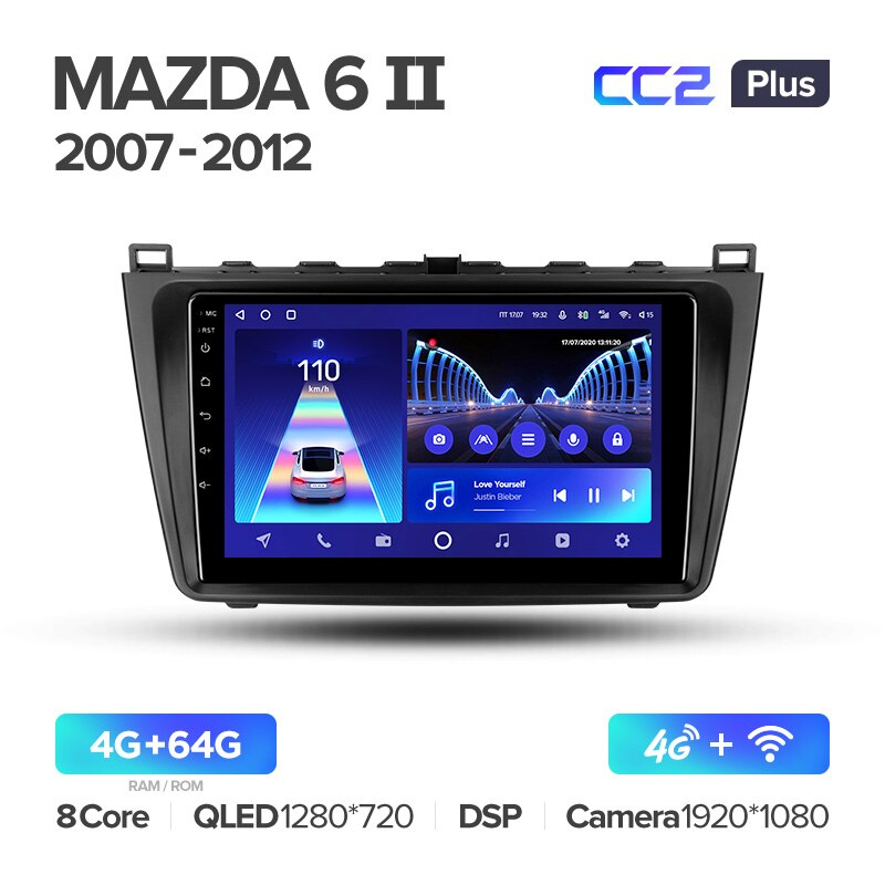 Автомагнітола штатна Teyes для Mazda 6 2007-2012 Android CC2-PLUS 4+64G Wi-Fi (1414968704) - фото 2