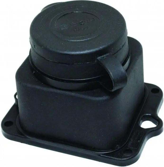 Колодка для удлинителя ТЕССО каучук 1 пост с заземлением с крышкой Черный (107 100 00) Колодка для удлинителя ТЕССО каучук 1 пост с заземлением с крышкой Черный (107 100 00)