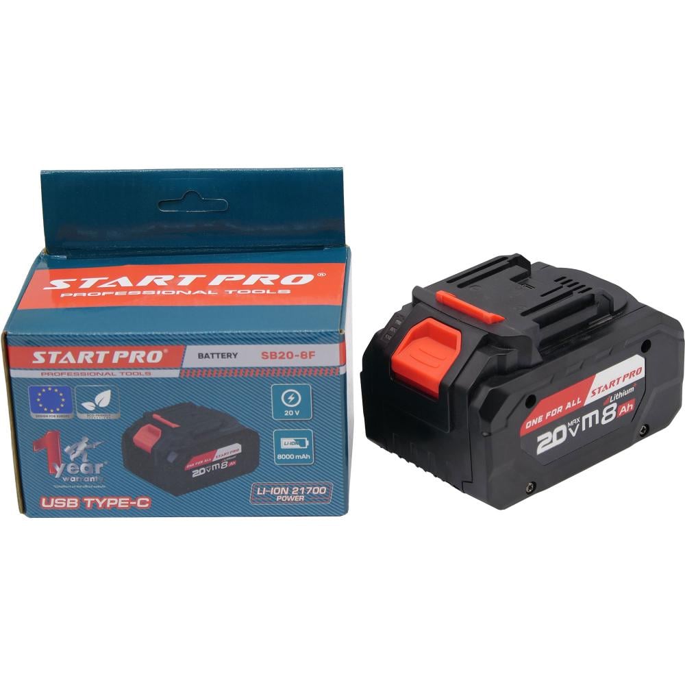 Акумуляторна батарея START PRO SB20-8F USB Type-C 8 Ah (6387)
