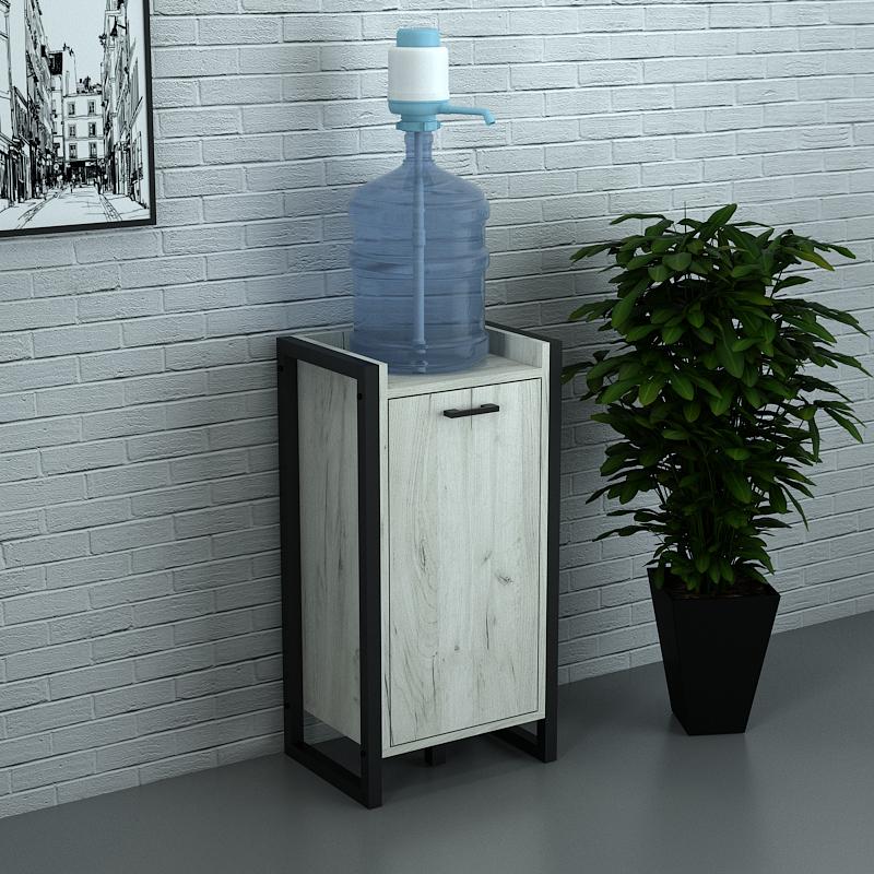 Тумба під кулер для води Дуб крафтовий Білий (ТКА-1)