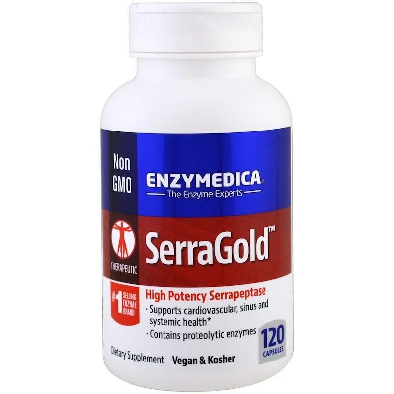 Натуральная добавка Enzymedica Serra Gold 120 капс. (7666)