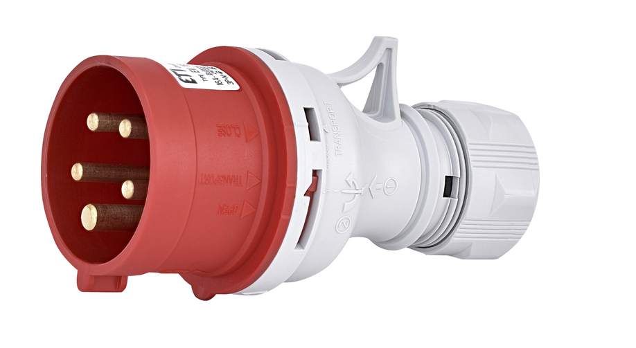 Кабельна силова вилка ETI 32А 5 контактів EV-3253 IP44 400V 3P+N+PE (29464333)