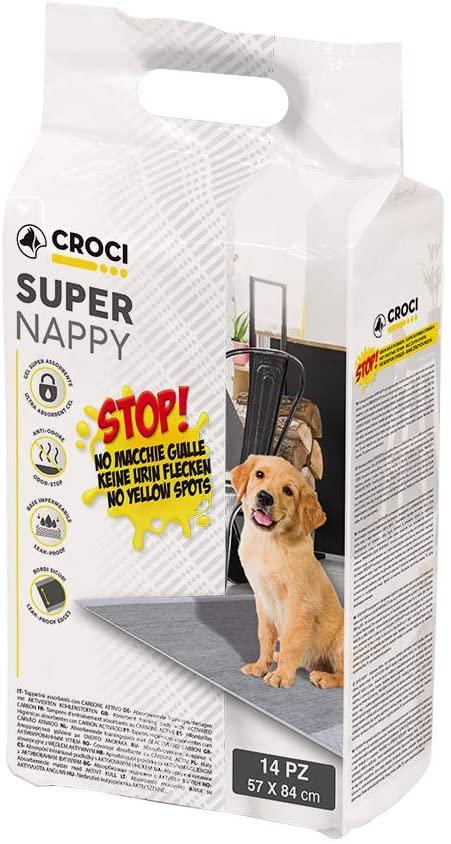 Одноразовые пеленки для собак Croci Super nappy с активированным углем 57х84 см 14 шт
