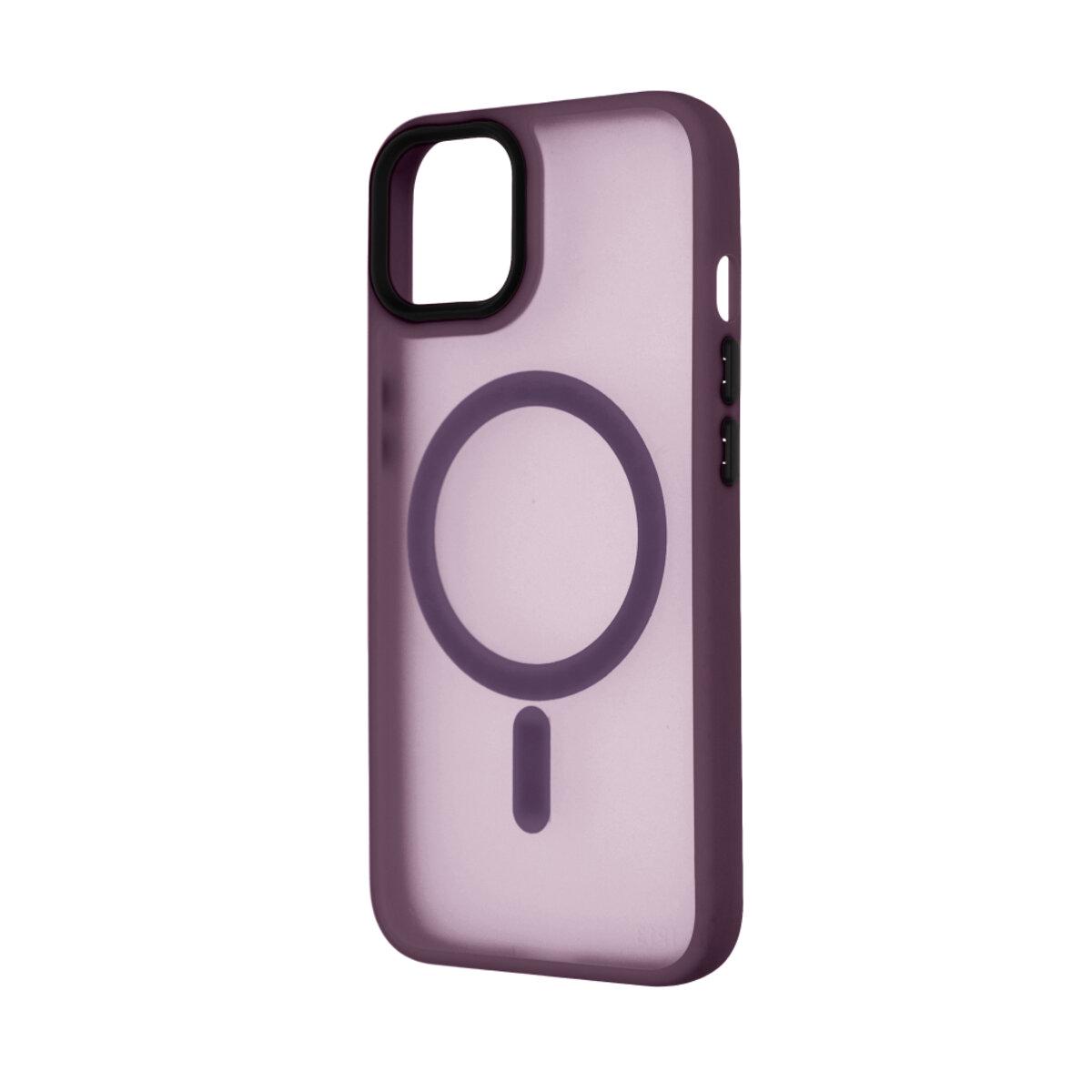 Противоударный чехол для Apple iPhone 13 Cosmic Magnetic Color HQ / Bordo