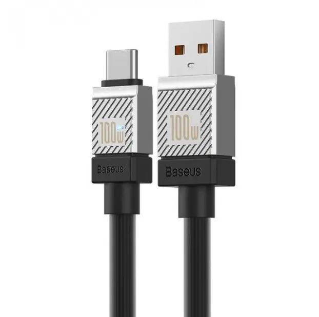 Кабель BASEUS CoolPlay Series Fast Charging Cable USB to Type-C CAKW000701 100W 2 м Black