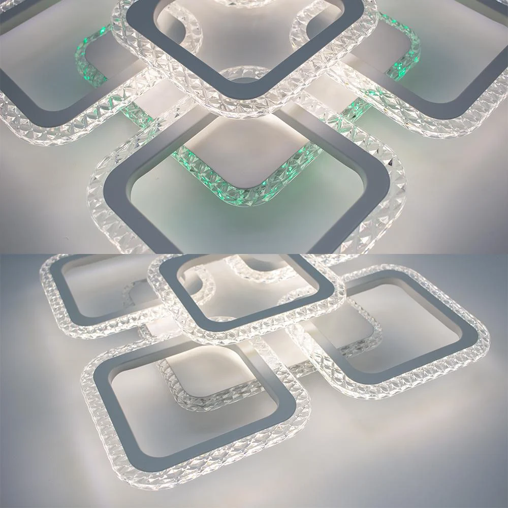 Люстра ESLLSE ROOM ICE RGB 6S с пультом 70W 380x380x75 мм Белый (10573) - фото 3 Люстра ESLLSE ROOM ICE RGB 6S с пультом 70W 380x380x75 мм Белый (10573) - фото 3