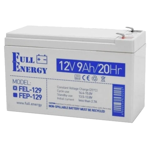 Батарея акумуляторна свинцево-кислотна Full Energy FEL-129 9А/г 12В гелева (3043423062)