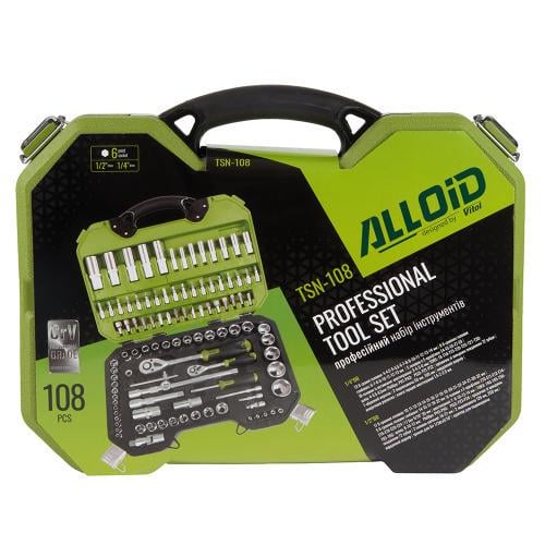 Набор инструмента Alloid TSN-108 1/2" 1/4" 6 г 108 пр. (00000063472) - фото 5