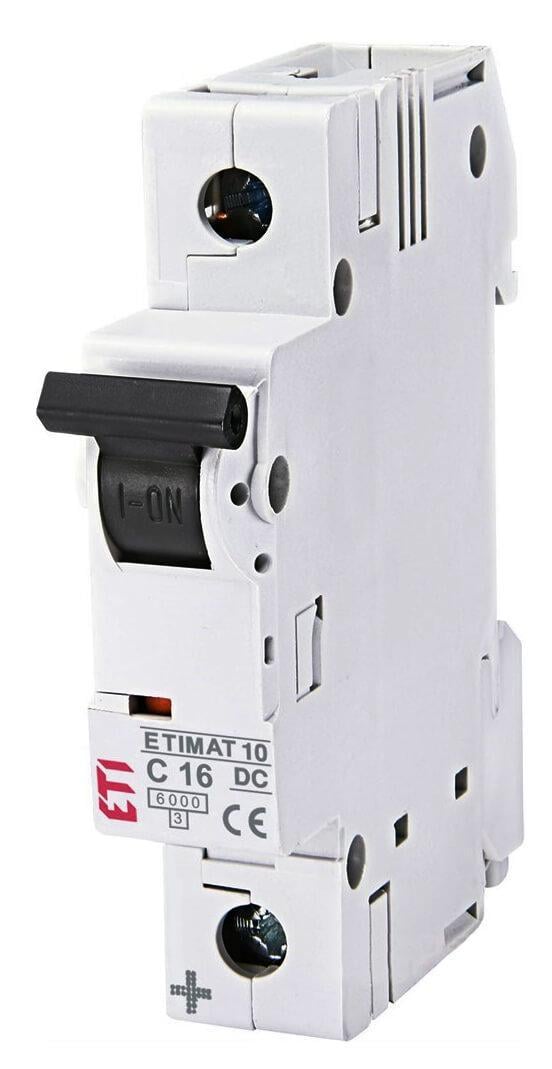 Автоматический выключатель ETI 250В DC 16А 6кА C (2521681925)