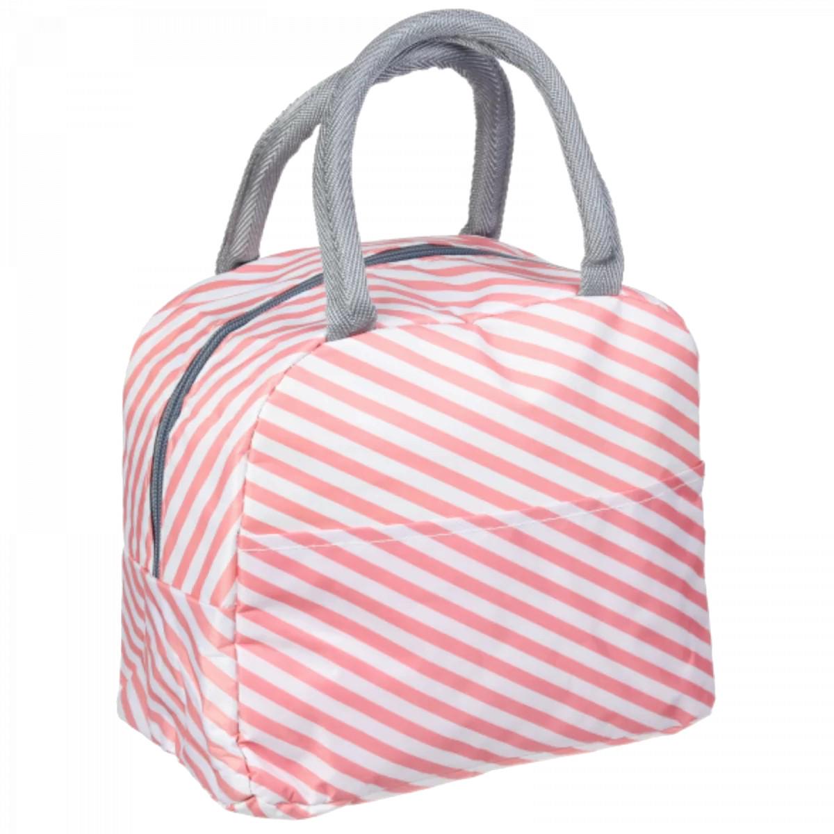 Термосумка для обедов Jooki Coral водонепроницаемая в полоску
