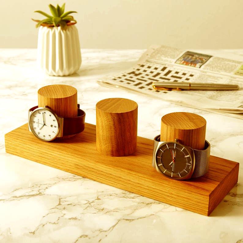 Органайзер для браслетов и часов из дерева Кананда 3 Карри (ПБЧ-303203)