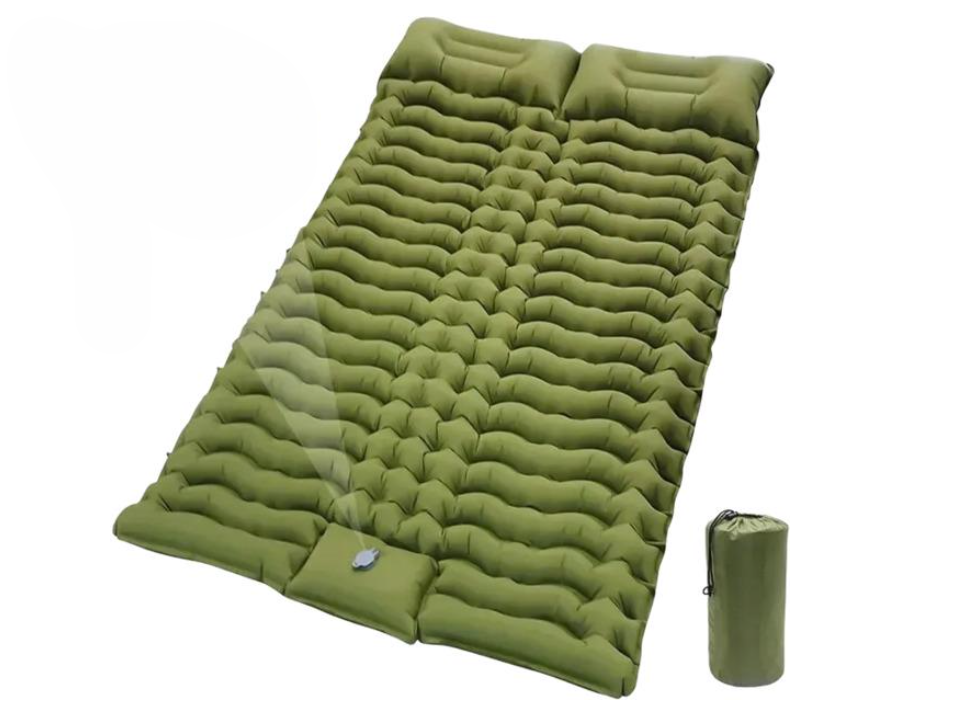 Коврик надувной 196х125х9 см Зеленый (23456683901_1334)