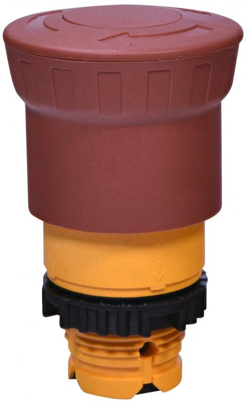 Кнопка керування ETI NSE-PBM-TR Грибок 22 мм без підсвічування вимикання поворотом Червоний (4774040)