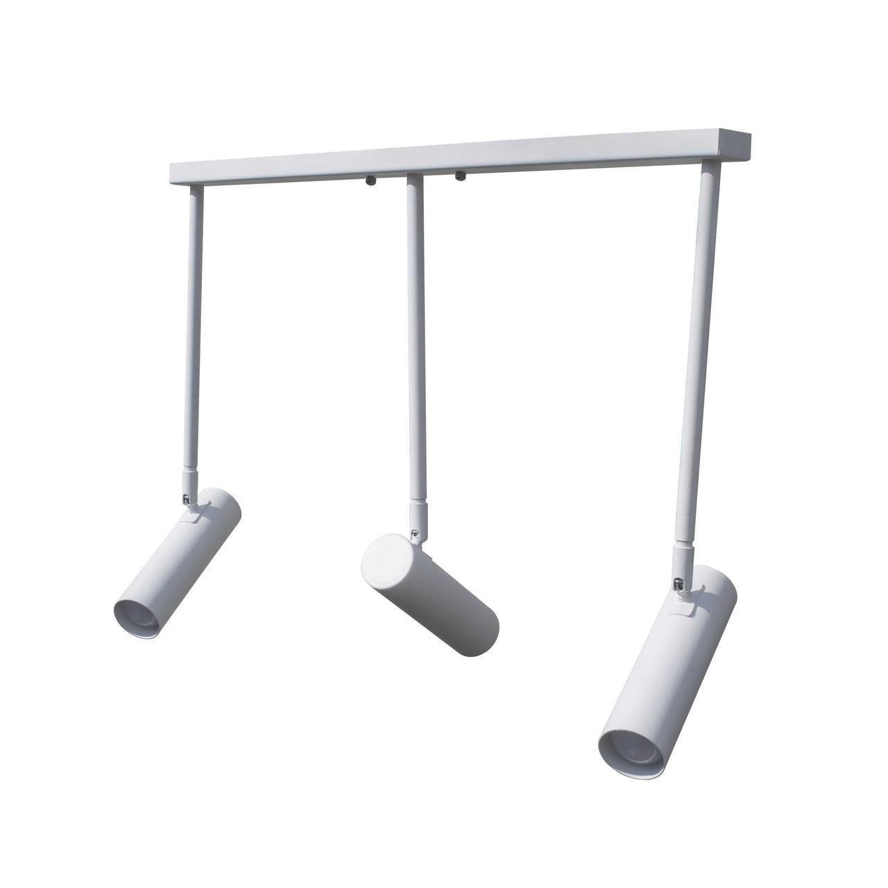 Светильник спот MSK ELECTRIC Telescope с поворотным механизмом под три лампы Е27 Белый (NL 1730-3 W) - фото 1 Светильник спот MSK ELECTRIC Telescope с поворотным механизмом под три лампы Е27 Белый (NL 1730-3 W) - фото 1