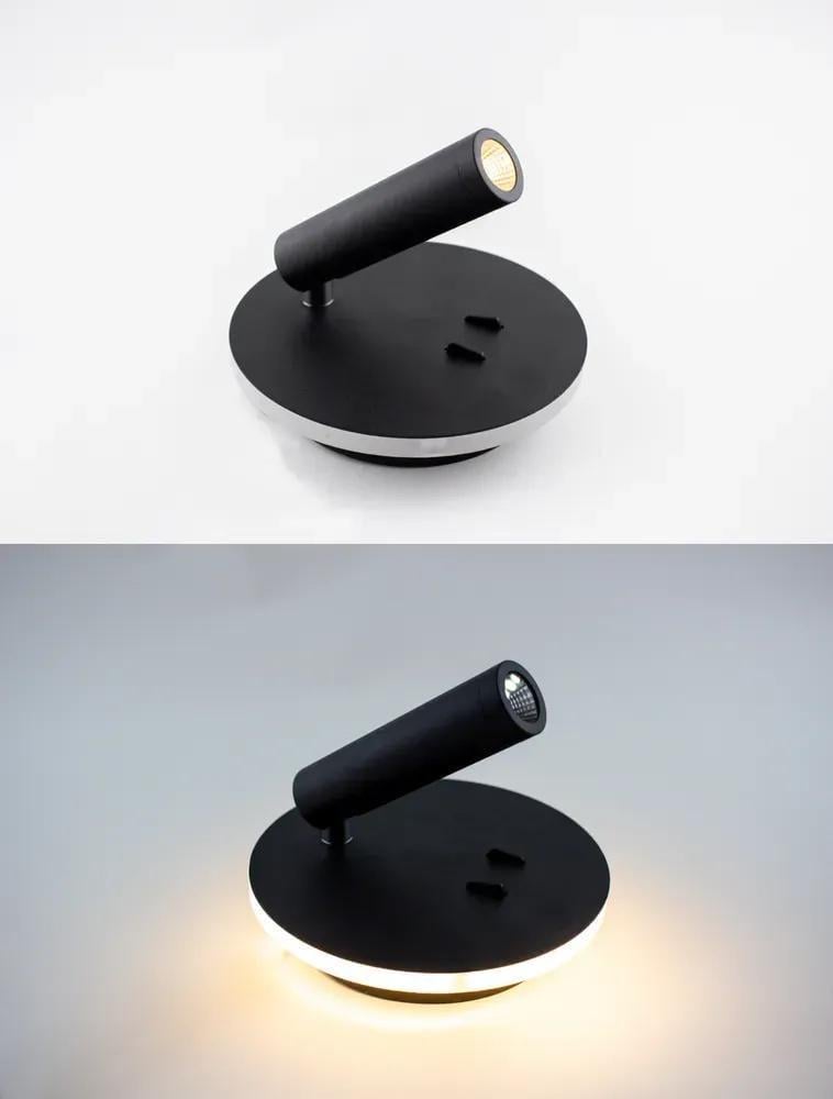 Бра светодиодное ESLLSE RIGIL LED 10W RL-WW-140x65-BLACK-220-IP20 (00000122603) - фото 4