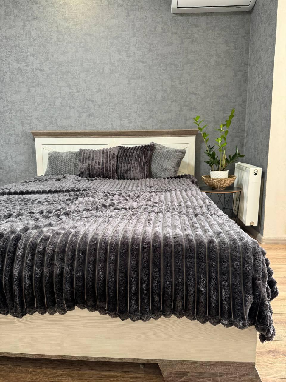 Плед плюшевый 200х230 см Черный (Д-Mpled003/1-01) - фото 2 Плед плюшевый 200х230 см Черный (Д-Mpled003/1-01) - фото 2