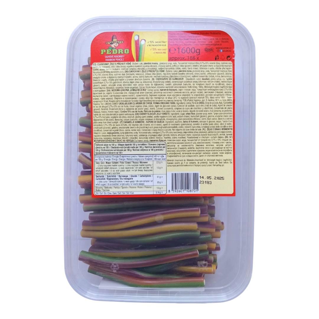 Жевательный мармелад Pedro Rainbow Pencils Радужные карандаши 1600 г