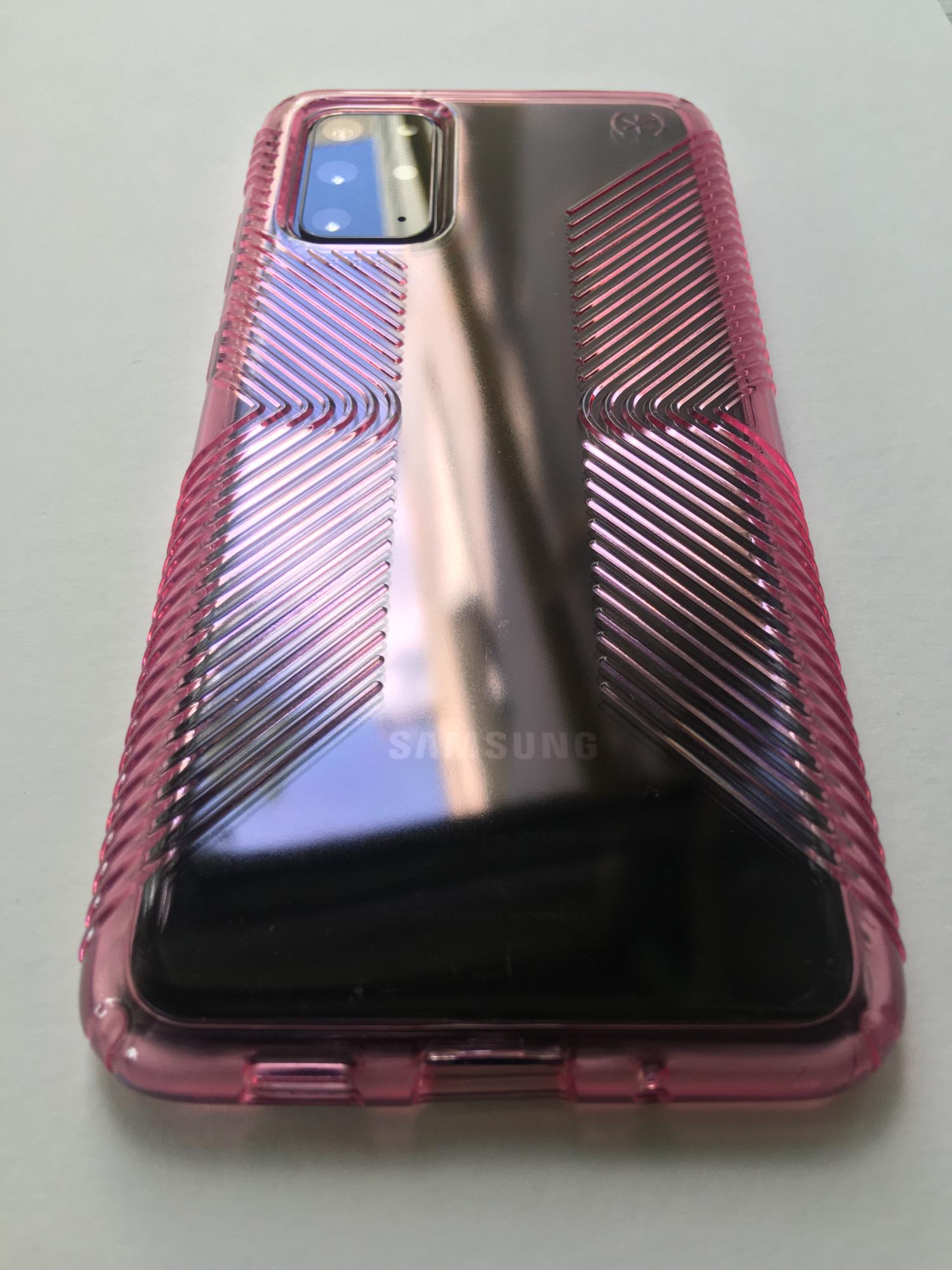 Чохол прозорий протиударний Speck Presidio Perfect Clear Grip для Samsung Galaxy S20 Plus (6,7") Pink (3877641) - фото 6