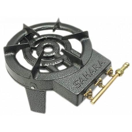 Горелка Sahara три контура горения/чугунный корпус 9,2 кВт 40x32x20 см