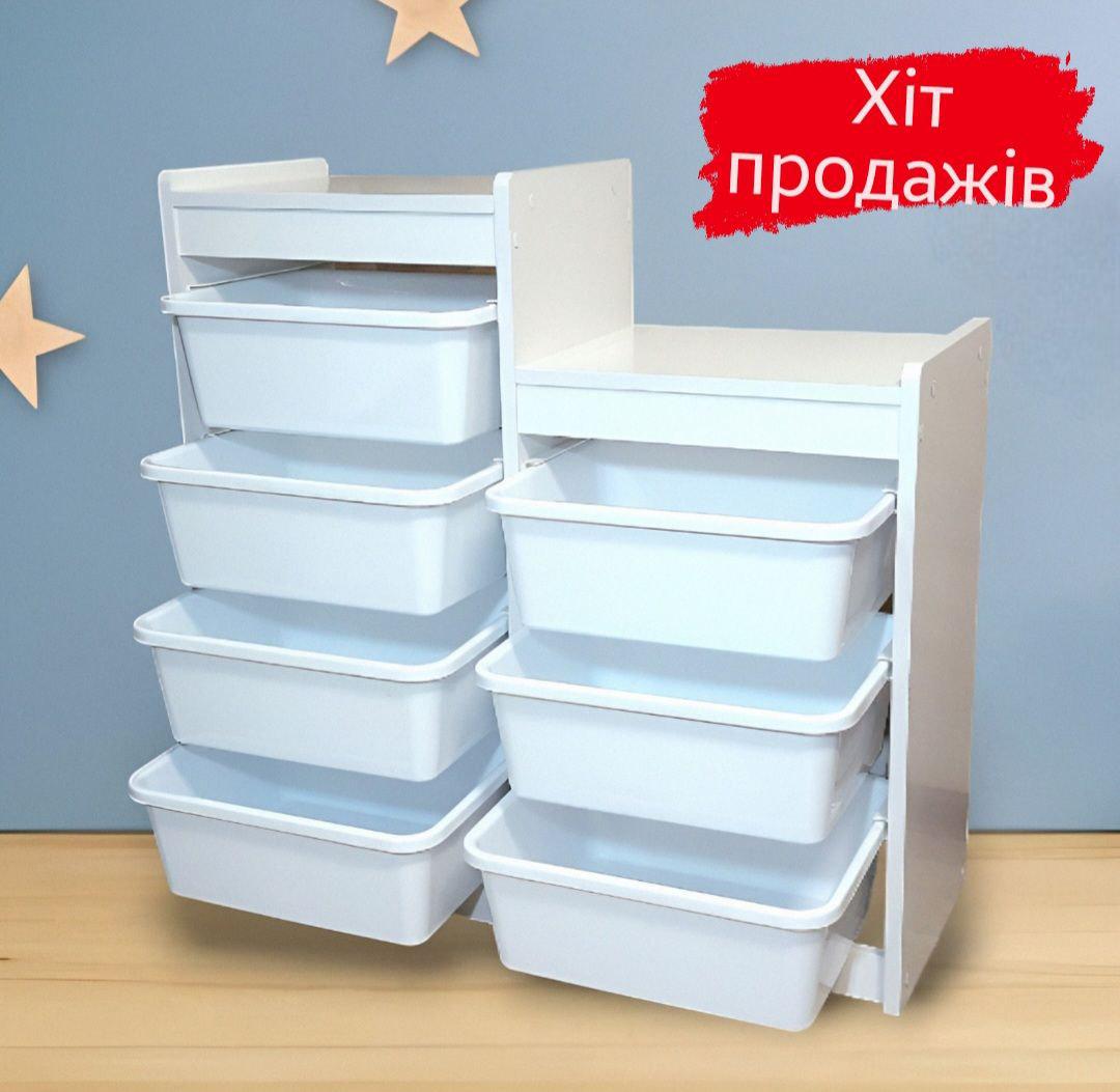 Органайзер для детских игрушек на 7 контейнеров по 11 л - фото 2 Органайзер для детских игрушек на 7 контейнеров по 11 л - фото 2