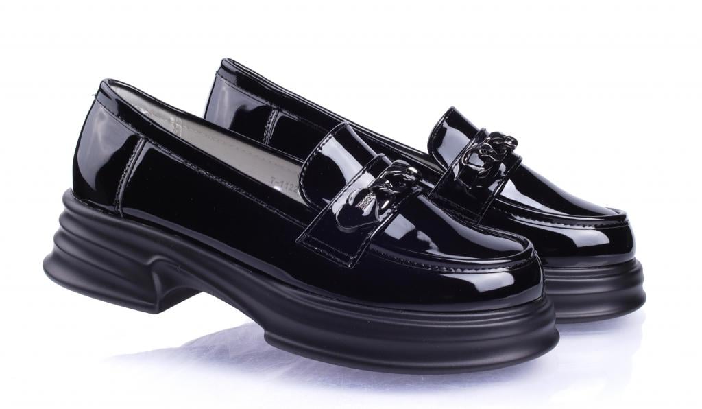 Туфли для девочек 11229 г. 39 Черный Туфли для девочек 11229 г. 39 Черный