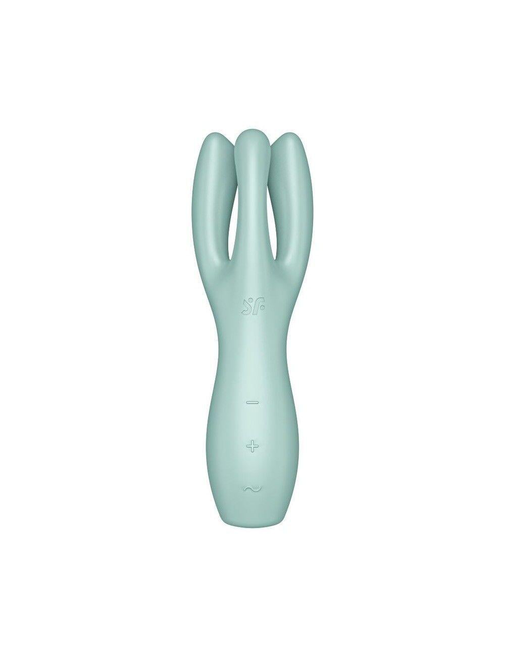 Вибратор клиторальный Satisfyer Threesome 3 Mint с тремя пальчиками (SO6102)