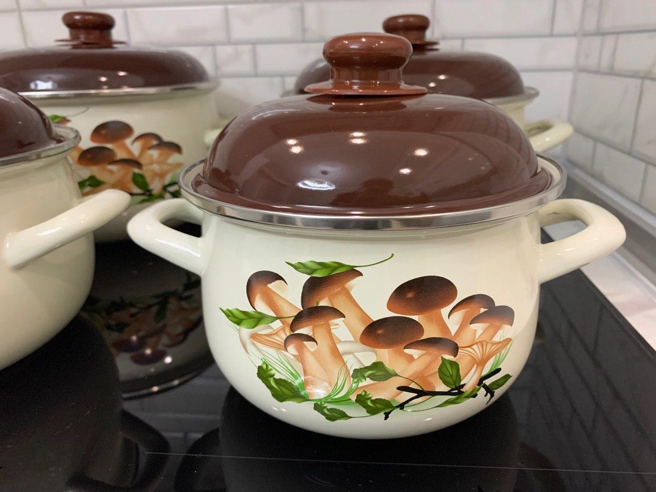 Набор эмалированных кастрюль Edenberg 10 пр. (EB-1880) - фото 4