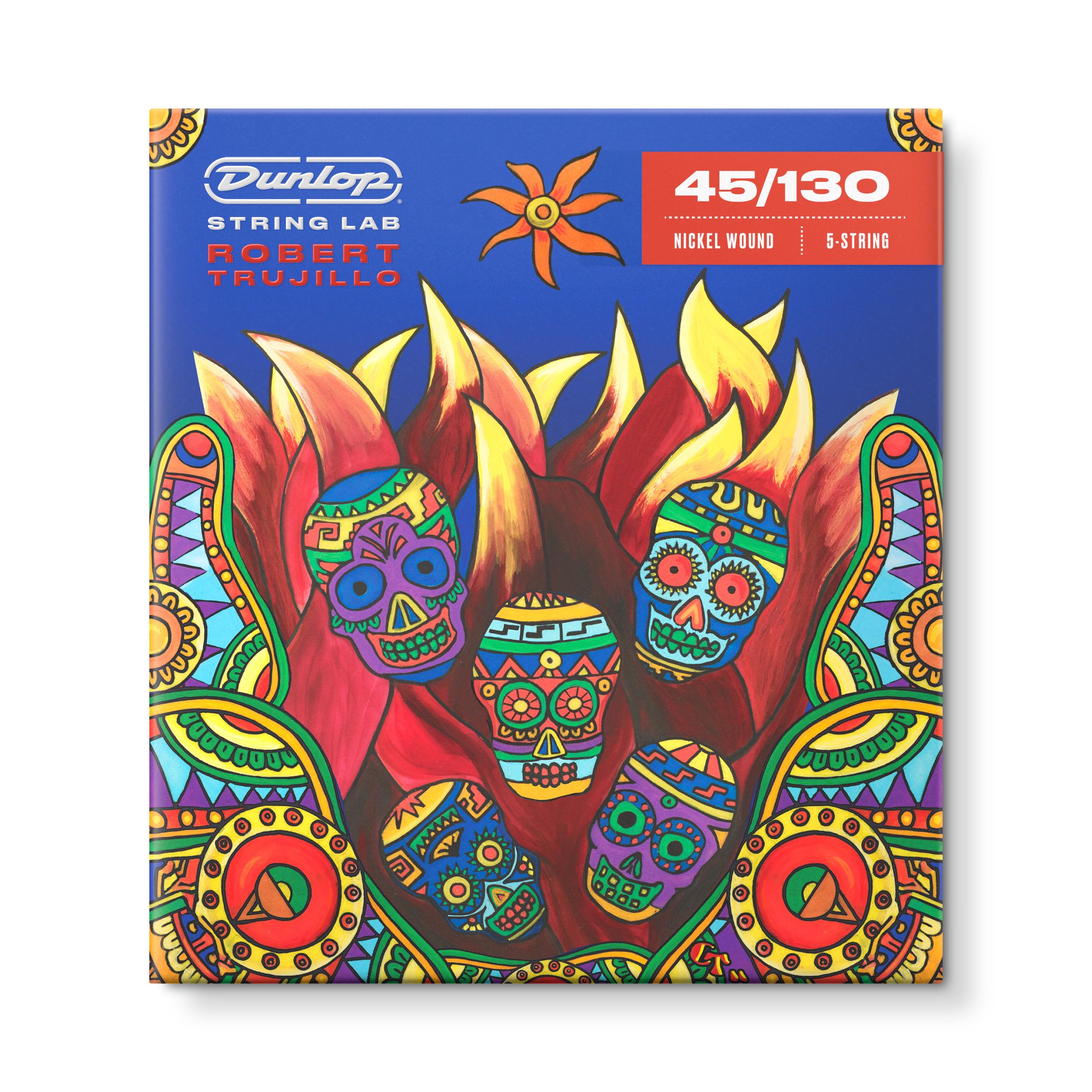 Струны для 5-струнной бас-гитары Dunlop RTN45130 Robert Trujillo Nickel Wound (128370)