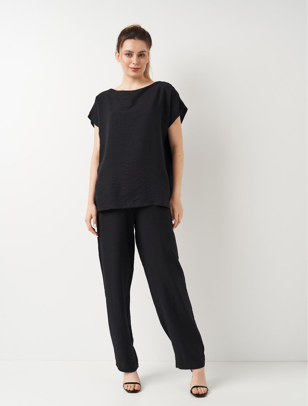 Костюм женский с муслина Наргиз р. 52 Черный