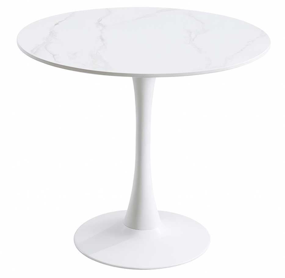 Стол Тюльпан из круглого 90 см Белый мрамор (31040800) Стол Тюльпан из круглого 90 см Белый мрамор (31040800)